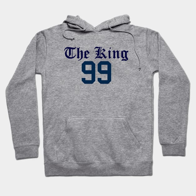 the King 99 Design Hoodie by Bleeding Yankee Blue